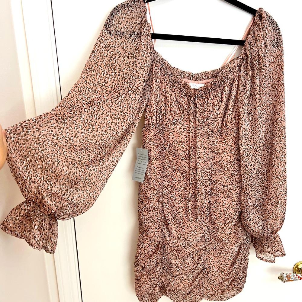 Lush print dress size small, NWT